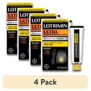 4 pack Lotrimin Ultra Extra Strength Jock Itch Antifungal Treatment Cream, 12G Tube