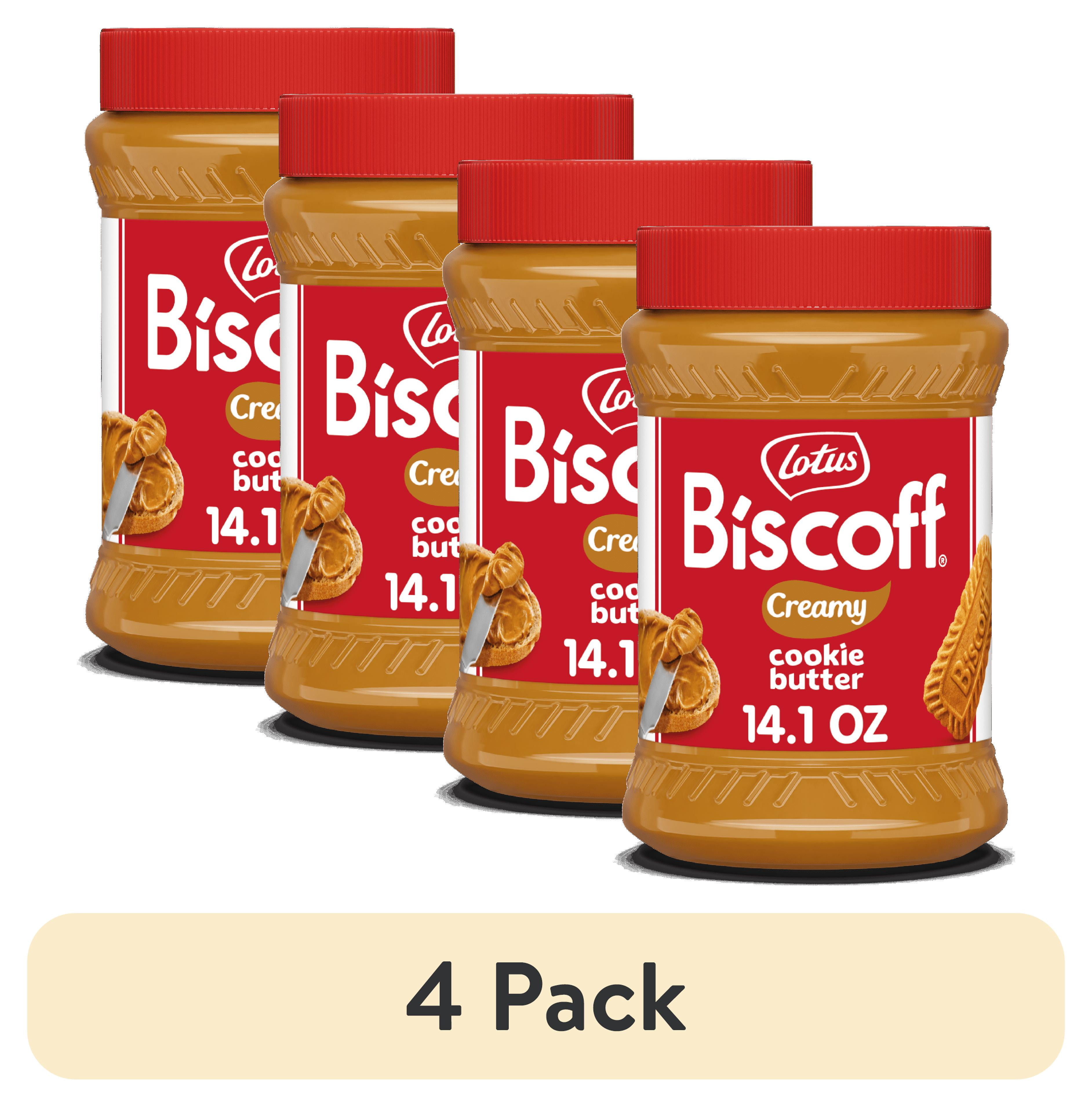 (4 pack) Lotus Biscoff Creamy Cookie Butter, 14.1 oz.