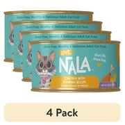 4 pack Love, Nala Flaked Chicken with Pumpkin Recipe in Broth Adult Wet Cat Food