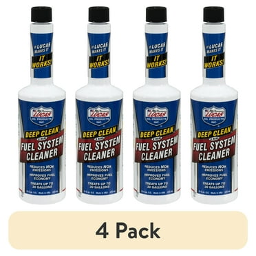 (4 pack) Lucas Oil 10512 Deep Clean Fuel System Cleaner Performance Additive 16 Ounce