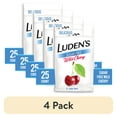 thumbnail image 1 of (4 pack) Luden's Sore Throat Drops, For Minor Sore Throat Relief, Sugar Free Wild Cherry, 25 Count, 1 of 15