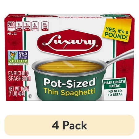 (4 pack) Luxury 16 oz Thin Spaghetti