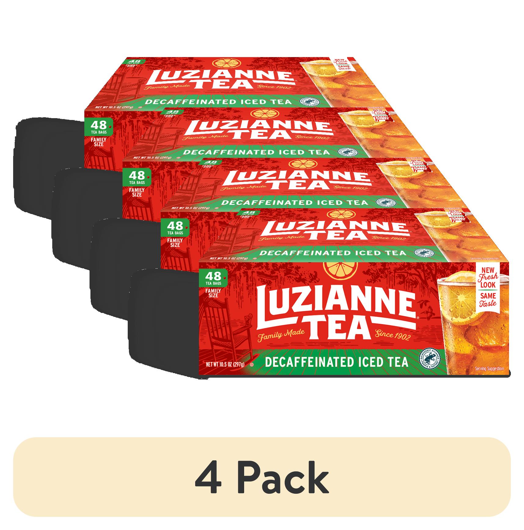 (4 pack) Luzianne Decaffeinated Black Iced Tea Bags, 48 Count