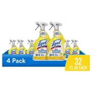 4 pack Lysol All Purpose Spray Cleaner for Sanitizing and Disinfecting, Lemon, 32 fl oz, Pack of 2