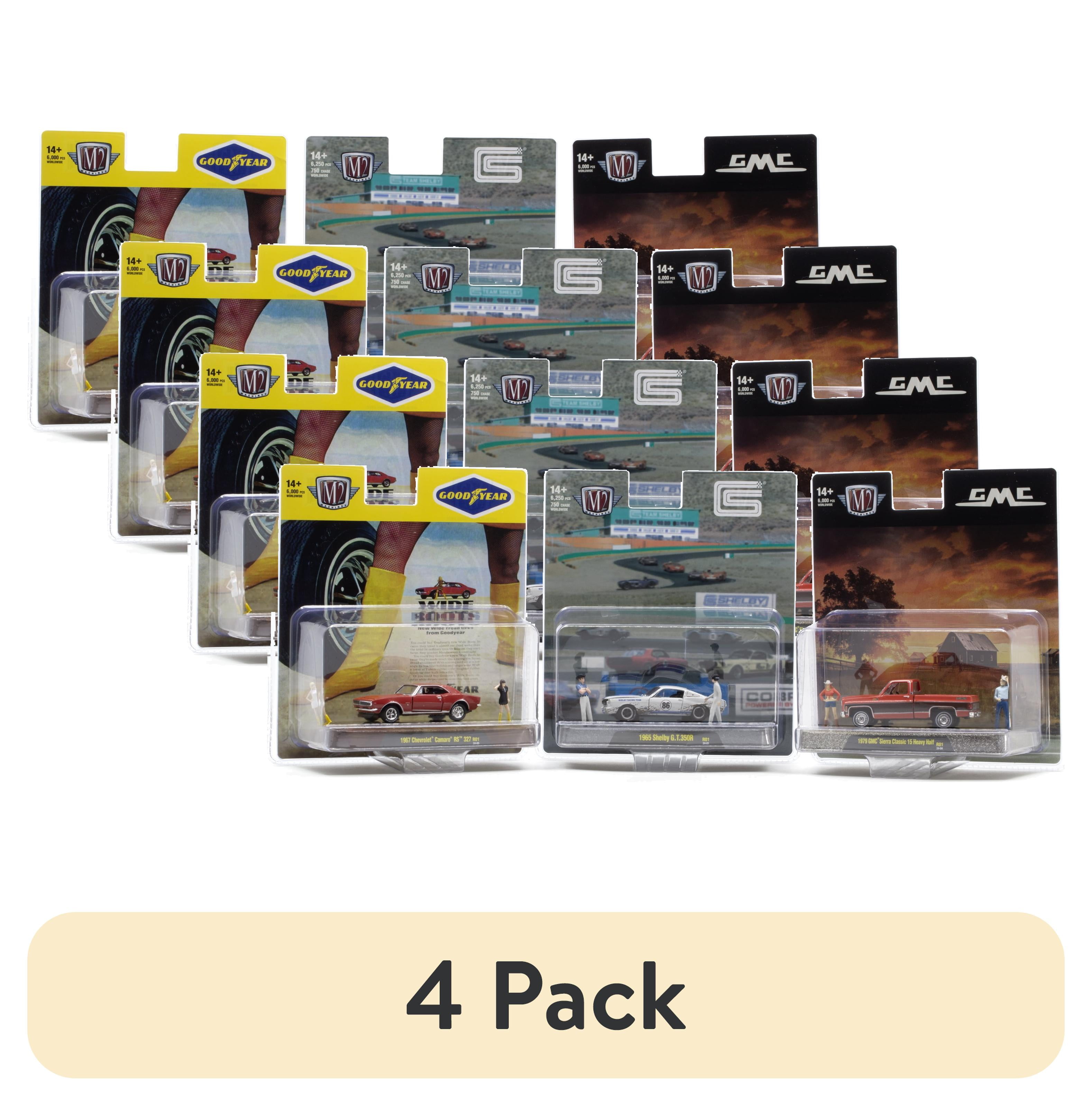 M2 Machines ミニカーコレクション 4点セット Free Shipping! M2 Machines 4 Pack Diecast Scale Cars & Trucks with