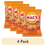 (4 pack) Mac's BBQ Chicharrones Pork Rinds, Pork Skins, 4 oz Bag