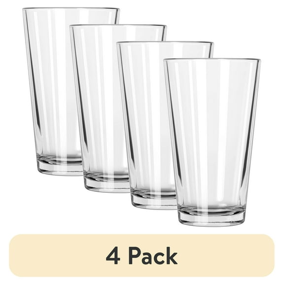 (4 pack) Mainstays 16 oz Clear Pint Glass