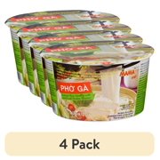 (4 pack) MAMA Pho Ga Chicken Flavor Instant Rice Noodles, 2.29 oz, 240 Calories