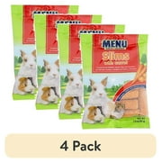 (4 pack) MENU SLIMS with CARROT TREAT for PET RABBITS, GUINEA PIGS and HAMSTERS 1.5OZ