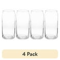 thumbnail interactive-video image 1 of (4 pack) Mainstays Glass 20oz Clear Drinkware Glass Can Shaped, 1 of 13