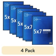 4 pack Mainstays   5x7 Picture Frame   Black Front Loading Wall or Tabletop Photo Frame, Set of 2