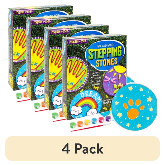 (4 pack) Made By Me Mix & Mold Stepping Stones