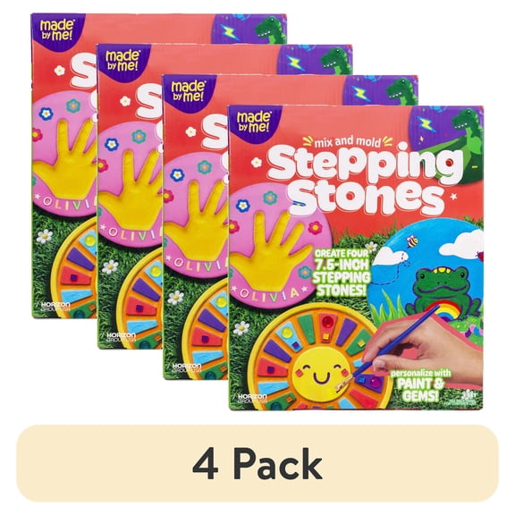 (4 pack) (4 pack) Made By Me Mix & Mold Stepping Stones