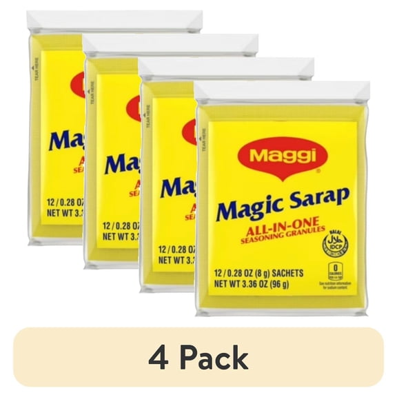 (4 pack) Maggi Magic Sarap, All in One Seasoning Granules Made with Natural Flavors - 24 x 8 g / Product of the Philippines