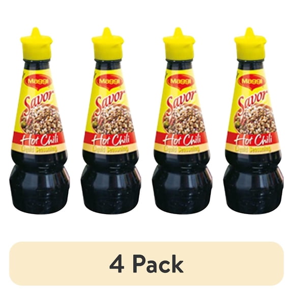 (4 pack) Maggi Savor Hot Chili Liquid Seasoning 130mL
