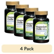 4 pack Magnesium Oxide 420mg   Supports Muscle, Nerve & Bone Health   Gentle Digestive Support