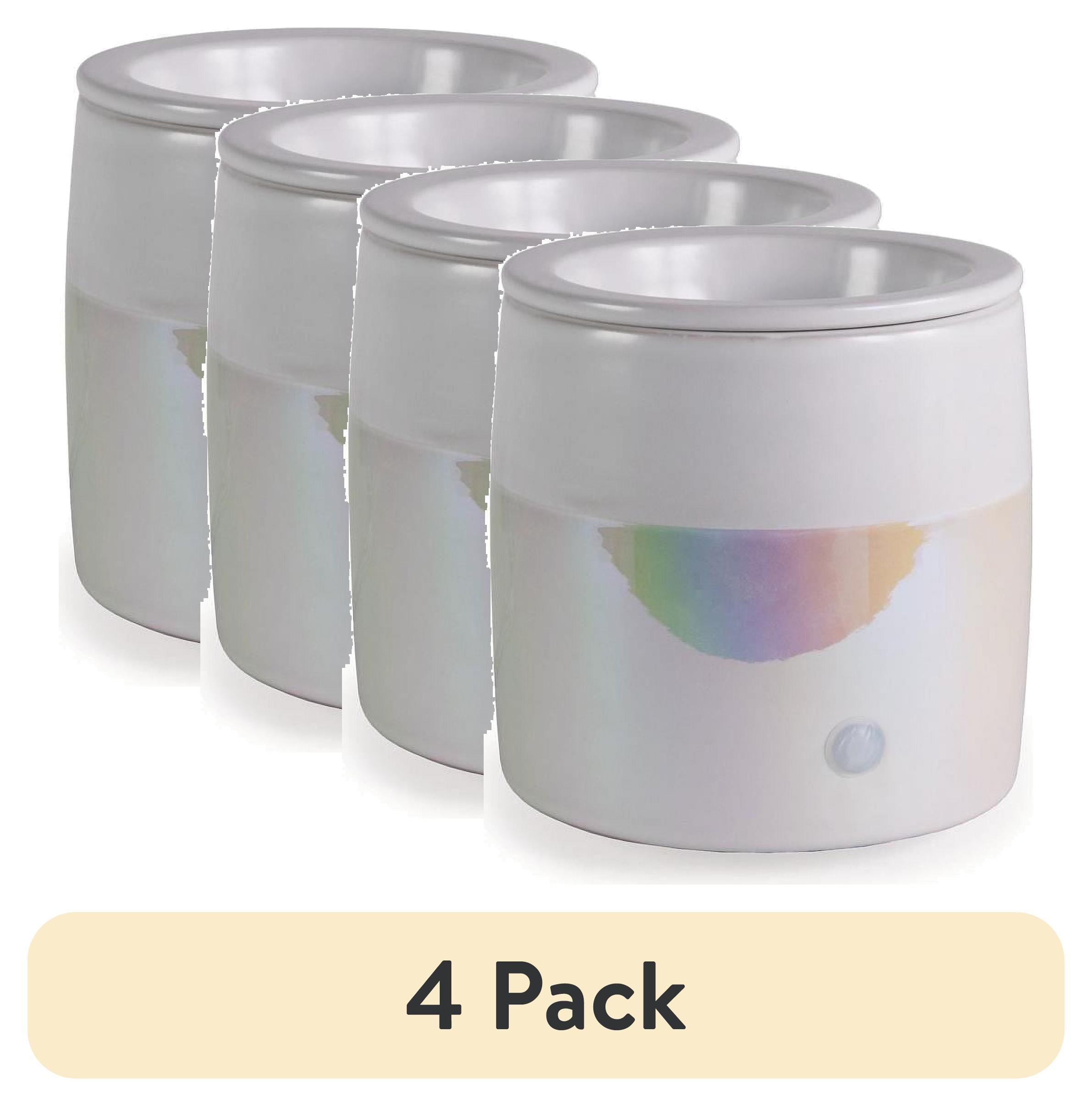 (4 pack) Mainstays Full Size Iridescent Wax Melt Fragrance Warmer