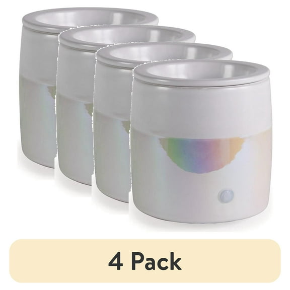(4 pack) Mainstays Full Size Iridescent Wax Melt Fragrance Warmer