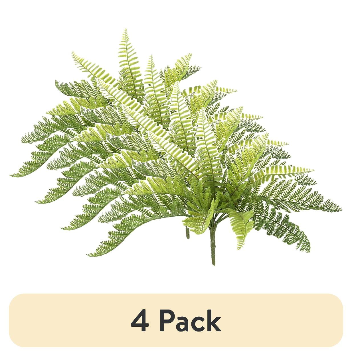 (1 pack) Mainstays 10" Artificial Plastic Green Alpine Wood Fern Plant Pick