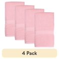 thumbnail image 1 of (4 pack) Mainstays 100% Cotton Bath Towel, Basic Solid Premium Bath Towel, Super Soft and highly absorbent towel for Bathroom, Hotels, Spa and Gym – Pink, 1 of 7