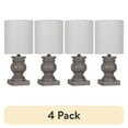 thumbnail image 1 of (4 pack) Mainstays 12.75" Polyresin, Weathered Wood Finish Mini Lamp, 1 of 7