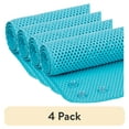 thumbnail image 1 of (4 pack) Mainstays 17" x 36" Cushioned Foam Bathtub Mat with Suction Cups, Blue, 1 of 13