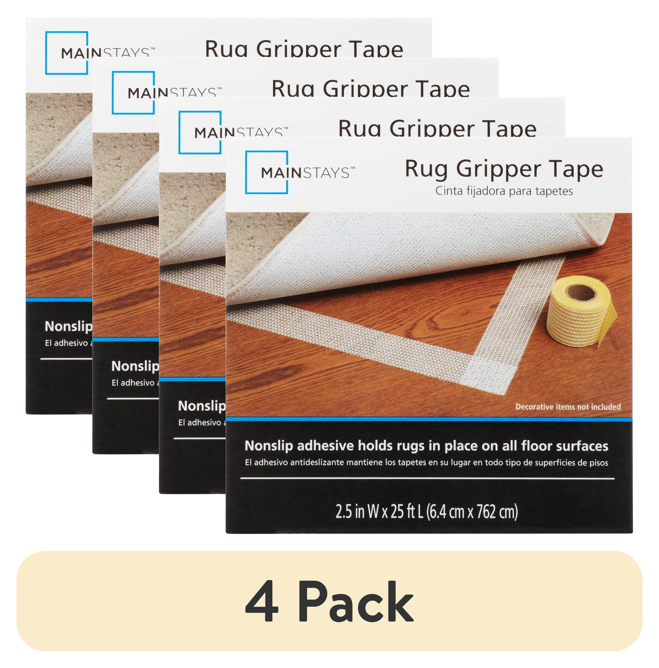 (4 pack) Mainstays 2.5" x 25" Non-Skid Non-Slip Rug Gripper