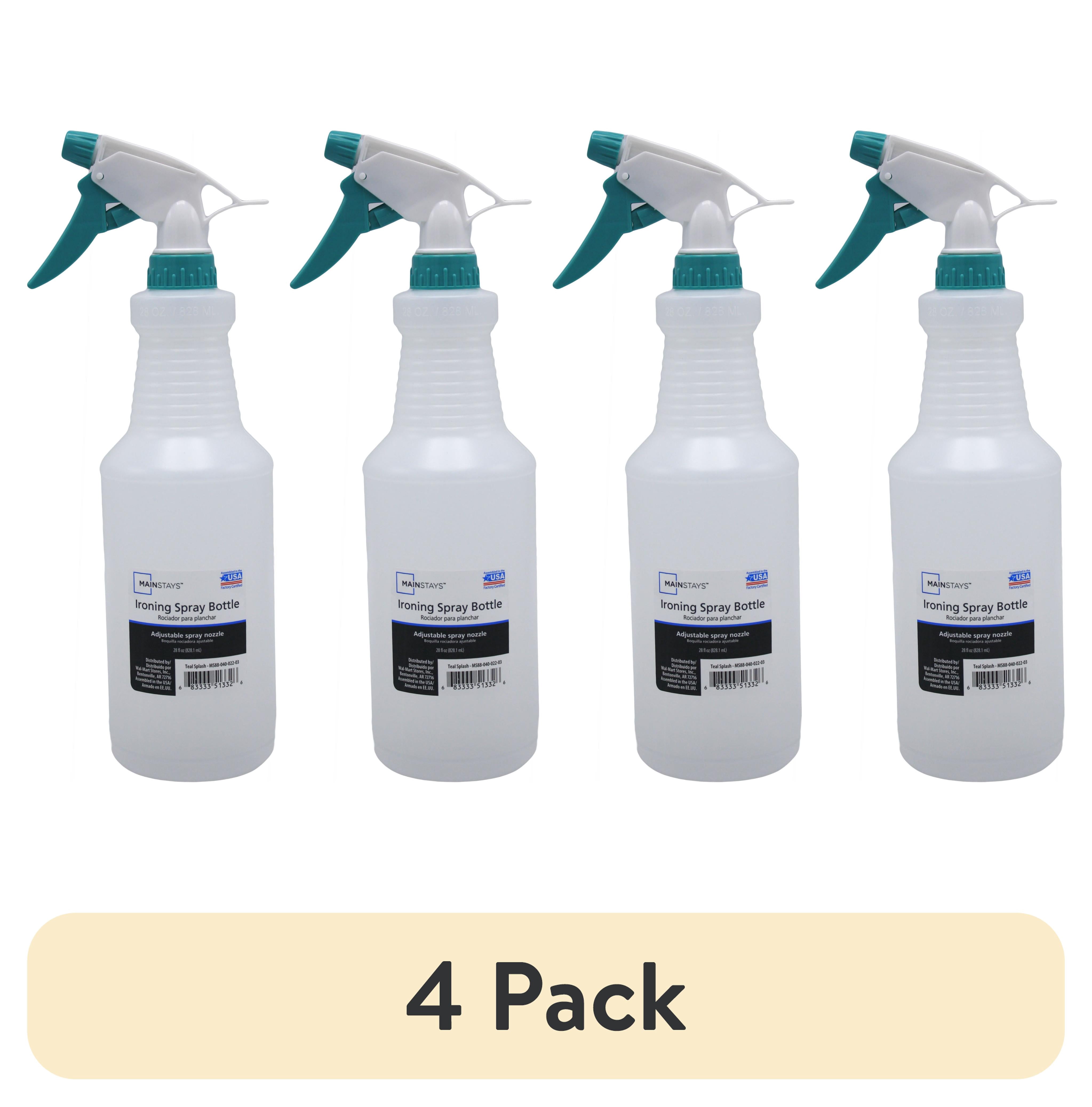 (4 pack) Mainstays 28 oz Teal Splash Plastic Spray Bottle