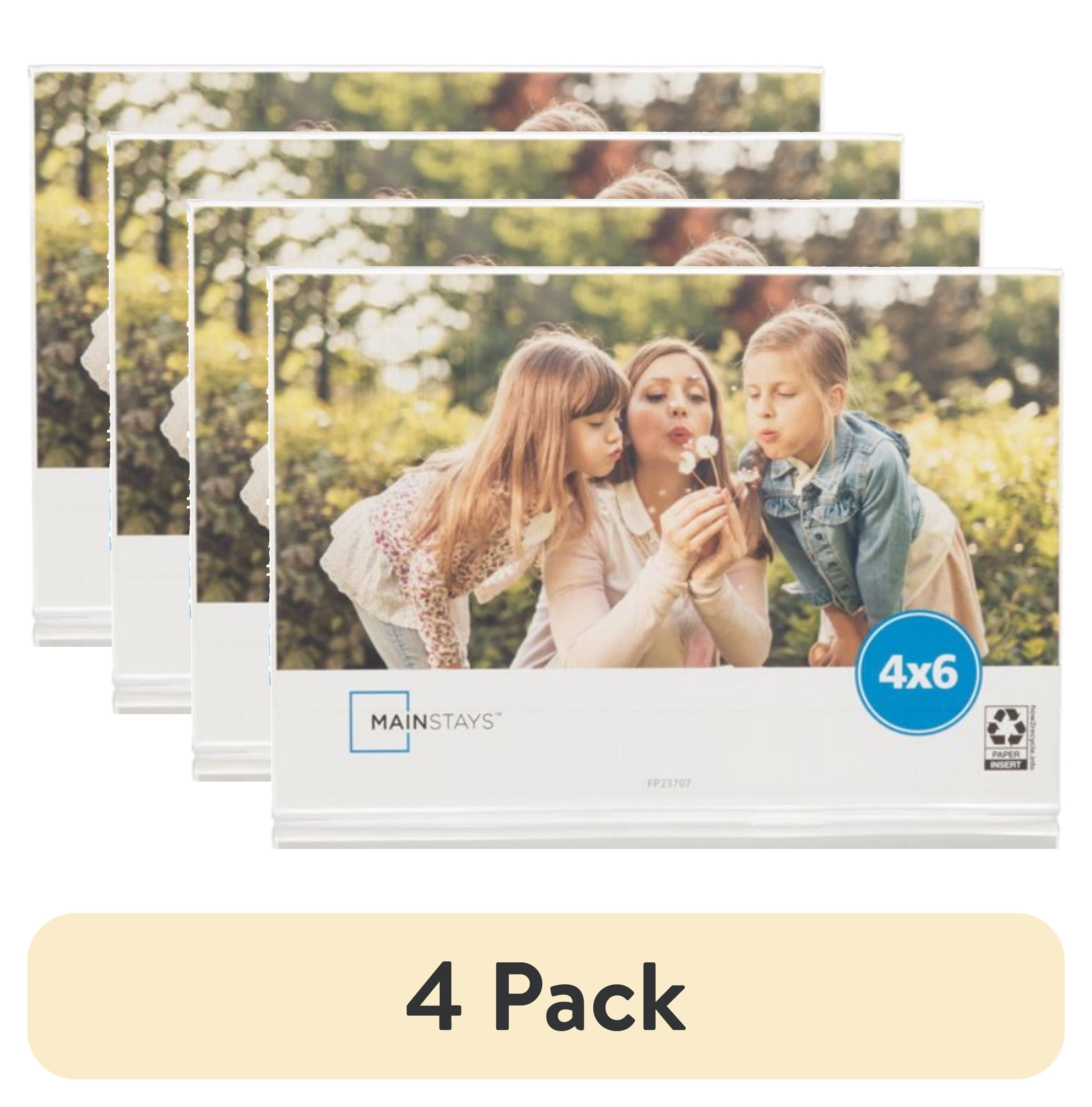 (4 pack) Mainstays – 6x4 Picture Frame – Acrylic Tabletop Photo Frame