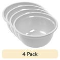thumbnail image 1 of (4 pack) Mainstays 6 Quart Mixing Bowl Polypropylene White, 1 of 11