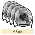 thumbnail image 1 of (4 pack) Mainstays 9 Inch High Velocity Metal 3-Speed Fan with 360-Degree Tilt and Wall Mount, 1 of 11