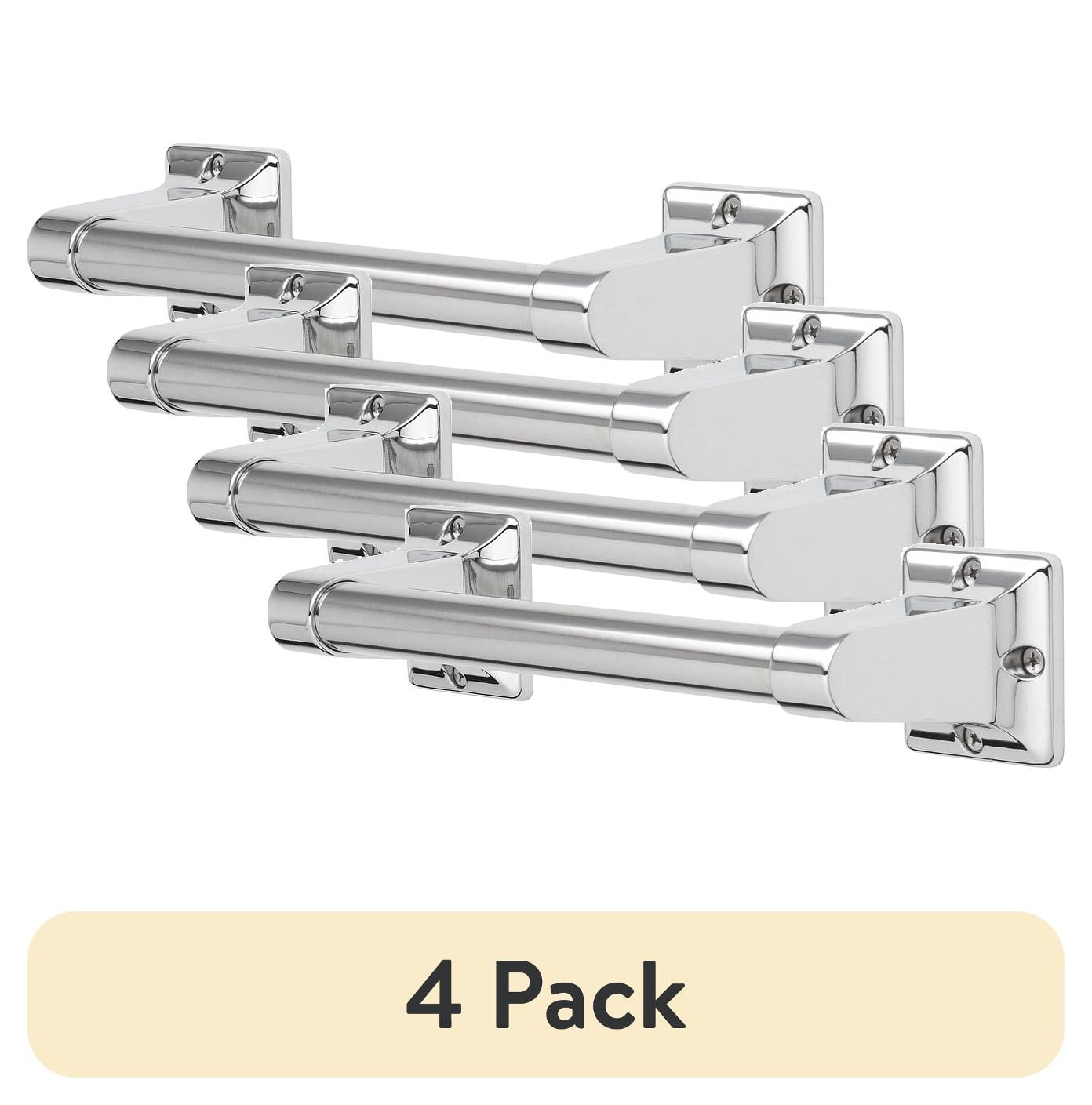 (4 pack) Mainstays 9" Assist Bar, 7/8 inch Diameter and Exposed Screws in Chrome