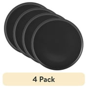(4 pack) Mainstays Alessandra Matte Black Stoneware Dinner Plate