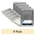 thumbnail image 1 of (4 pack) Mainstays Aluminum Foil Cake Pans 13" x 9" 2 Count, 1 of 6