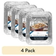 thumbnail image 1 of (4 pack) Mainstays Aluminum Roaster & Baker Pans with Lid, 2 Count 11.75" x 9.38" x 2.31", 1 of 6