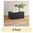 thumbnail image 1 of (4 pack) Mainstays Ardent One Drawer Modular Storage System, Black, 1 of 21