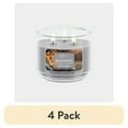 thumbnail image 1 of (4 pack) Mainstays 3-Wick Scented Glass Jar Candle, Backyard Bonfire, 11.5oz., 1 of 10