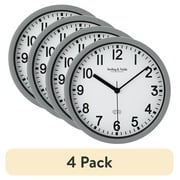(4 pack) Mainstays 1.5" Quartz Modern Wall Clock