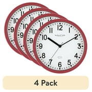 (4 pack) Mainstays 1.5" Quartz Modern Wall Clock