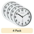 thumbnail interactive-video image 1 of (4 pack) Mainstays 1.5" Quartz Modern Indoor Wall Clock, 1 of 9