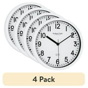 (4 pack) Mainstays 1.5" Quartz Modern Indoor Wall Clock
