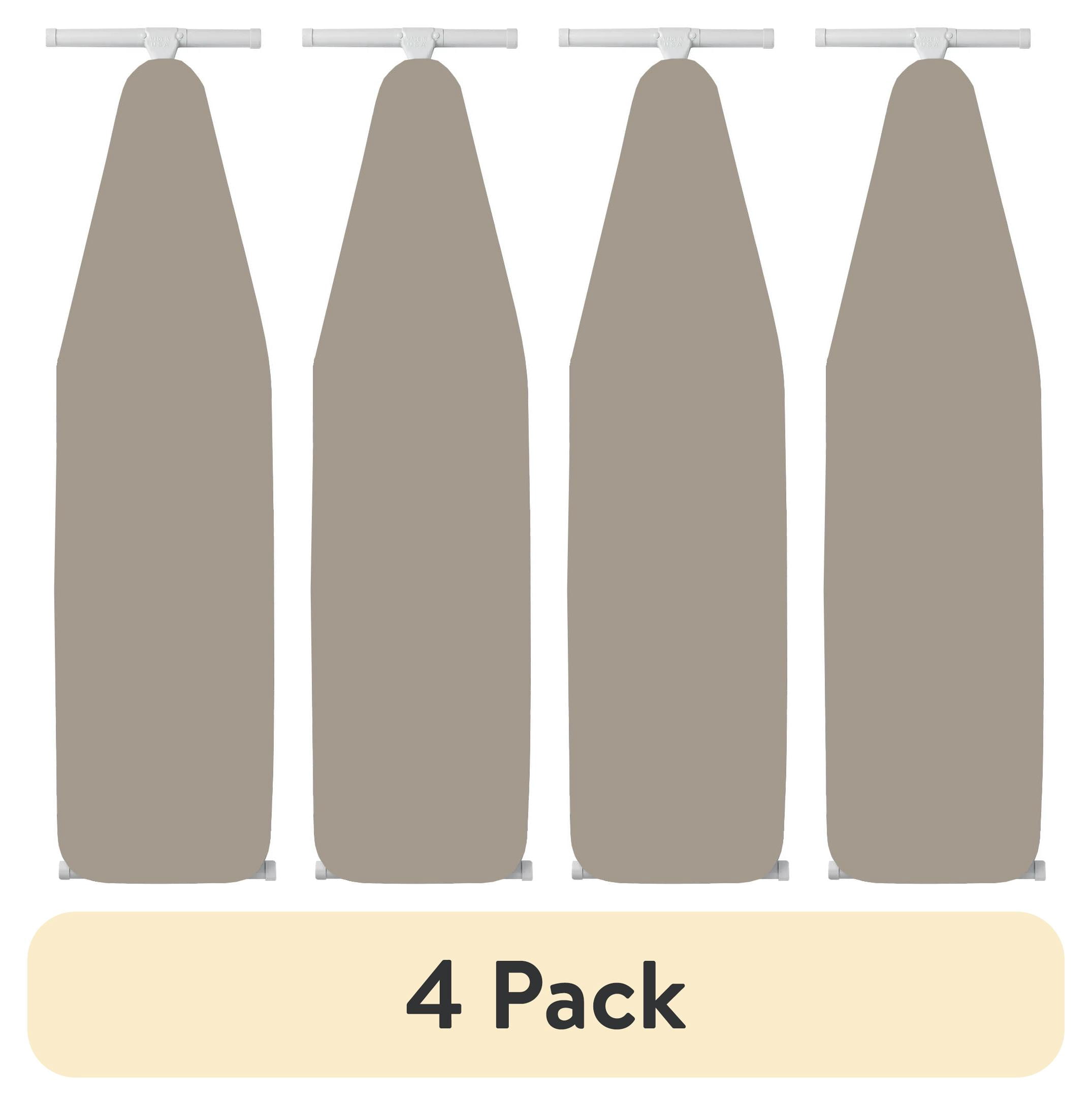 (4 pack) Mainstays Basic Ironing Board Cover, 54 in x 15 in, Cotton, Washed Stone Solid, Cover Only, Boards Sold Separately