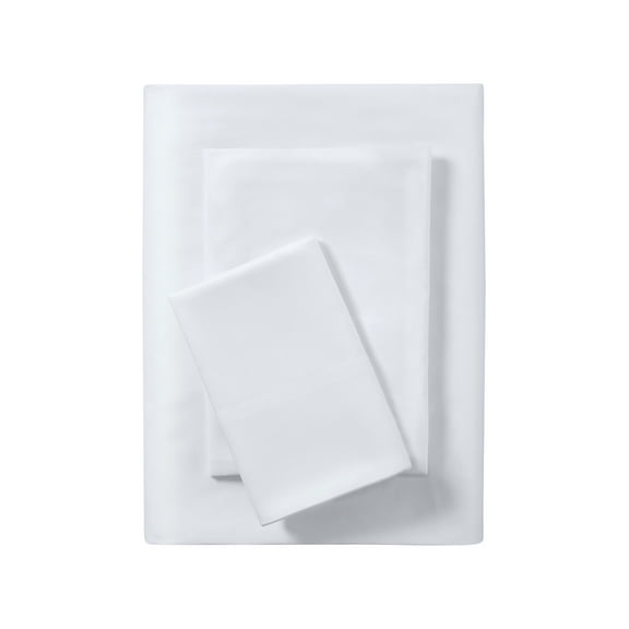 (4 pack) Mainstays Basic Value Microfiber Bed Sheet Set, Arctic White, Twin, 3 Piece