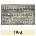 thumbnail image 1 of (4 pack) Mainstays Bless Home 17" x 30" Wood-Inspired Indoor Accent Rug, 1 of 6