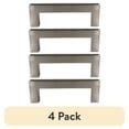 thumbnail image 1 of (4 pack) Mainstays Brushed Nickel Square Pull 3" (76mm) Center-to-Center, Aluminum, 2 Pack, 1 of 10