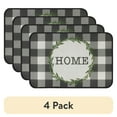 thumbnail image 1 of (4 pack) Mainstays Buffalo Check Home Kitchen Rug - 20" x 30" - 65% Polypropylene/ 35% Polyester - Grey, 1 of 8