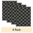 thumbnail image 1 of (4 pack) Mainstays Diamond Indoor Area Rug, Charcoal, 59" x 78" for Living Room, 1 of 7