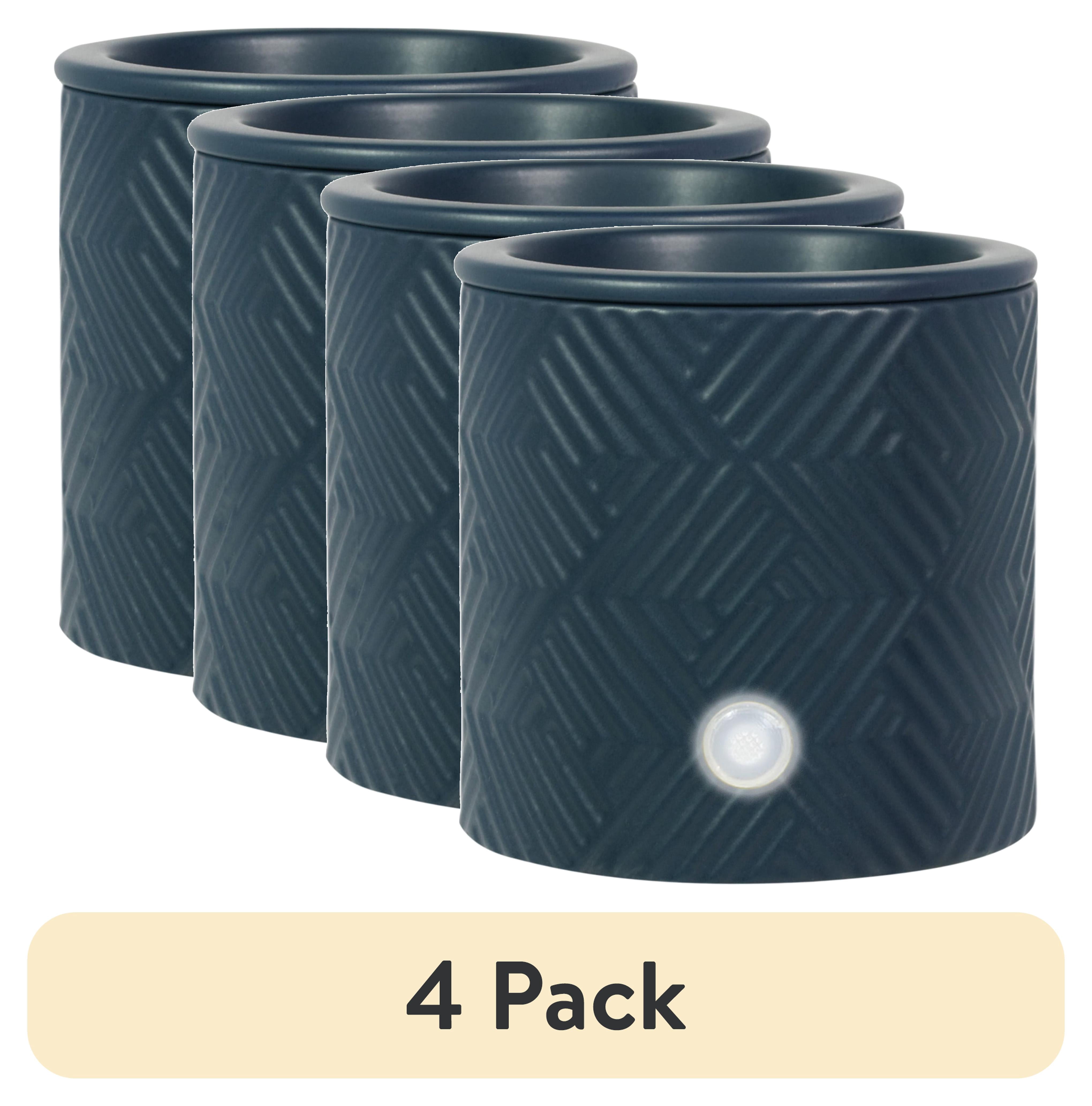 (4 pack) Mainstays Electric 18-Watt Ceramic Wax Melt Warmer, Navy Blue