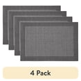 thumbnail image 1 of (4 pack) Mainstays Farmhouse Faux Sisal Olefin Gray Border Indoor Accent Rug, 2'6" x 3'10", 1 of 10