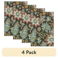 thumbnail image 1 of (4 pack) Mainstays Farmhouse Oversized Floral Gray Multicolor Indoor Accent Rug, 2'6"x3'10", 1 of 10